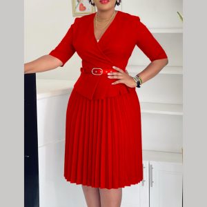 Female Red Dress